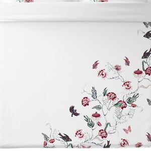 IKEA JÄTTELILJA duvet cover full size cover birds embroidered
